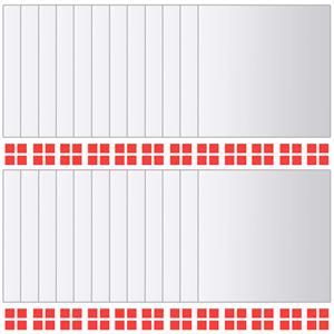 vidaXL 48 st Spiegeltegels vierkant glas