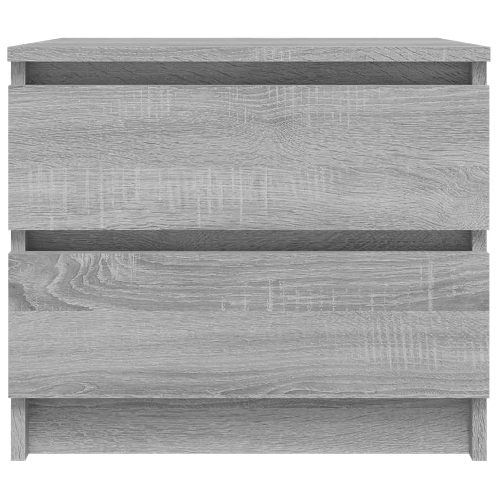 Bonnevie - Nachttisch,Beistelltisch Grau Sonoma 50x39x43,5 cm Holzwerkstoff vidaXL