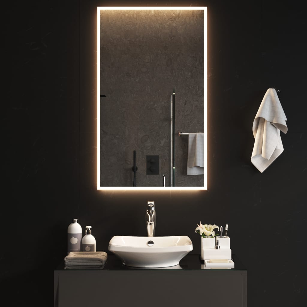 Bonnevie - LED-Badspiegel,Wandspiegel 60x100 cm vidaXL