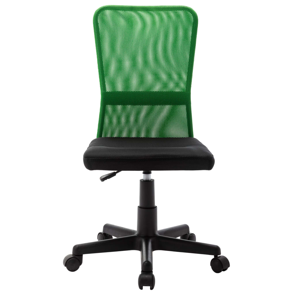 vidaXL Kantoorstoel 44x52x100 cm mesh stof zwart en groen