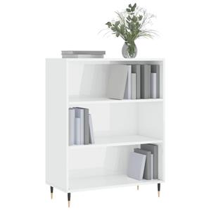 bonnevie Bücherregal,Standregal Hochglanz-Weiß 69,5x32,5x90 cm Holzwerkstoff vidaXL