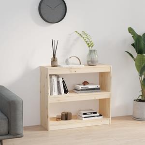 vidaXL Boekenkast/kamerscherm 80x30x71,5 cm massief grenenhout