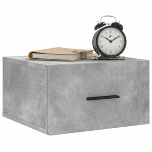 vidaXL Nachtkastjes 2 st wandgemonteerd 35x35x20 cm betongrijs