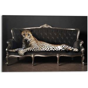 Reinders! Artprint luipaard chic panter - liggend - luxe - relax