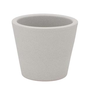 DK Design  bloempot/plantenpot - Vinci - lichtgrijs mat - voor kamerplant - D10 x H12 cm -