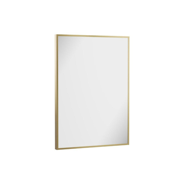 Crosswater MPRO spiegel - 70x50cm - verticaal/horizontaal - geborsteld messing (goud) MPNI5070F