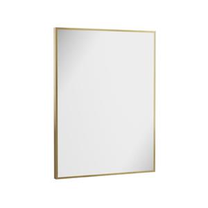 Crosswater MPRO spiegel - 80x60cm - verticaal/horizontaal - geborsteld messing (goud) MPNI6080F