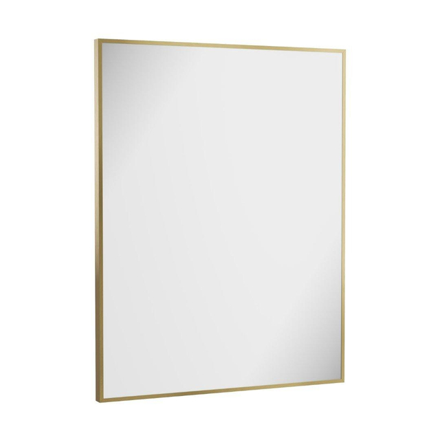 Crosswater MPRO spiegel - 90x70cm - verticaal/horizontaal - geborsteld messing (goud) MPNI7090F