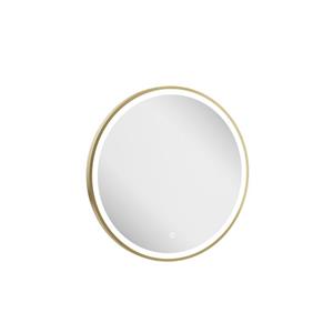 Crosswater Infinity Spiegel - met verlichting - rond - 60cm - geborsteld messing (goud) IF_MIRROR60F