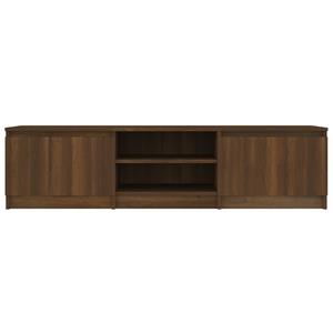 vidaXL Tv-meubel 140x40x35,5 cm bewerkt hout bruineikenkleurig