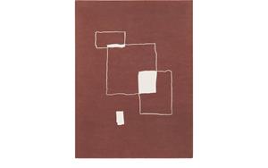 kavehome Evilda Bild aus Papier rot 21 x 28 cm - Rot - Kave Home