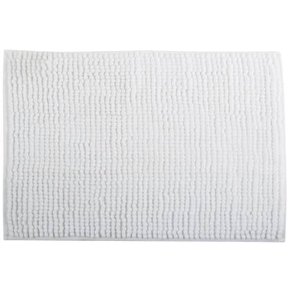 MSV Badkamerkleed|badmat voor op de vloer - ivoor wit - 60 x 90 cm