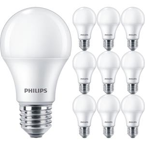 PHILIPS  LED Lamp E27 10 Pack - Corepro LEDbulb E27 Peer Mat 10W 1055lm - 830 Warm Wit 3000K | Vervangt 75W