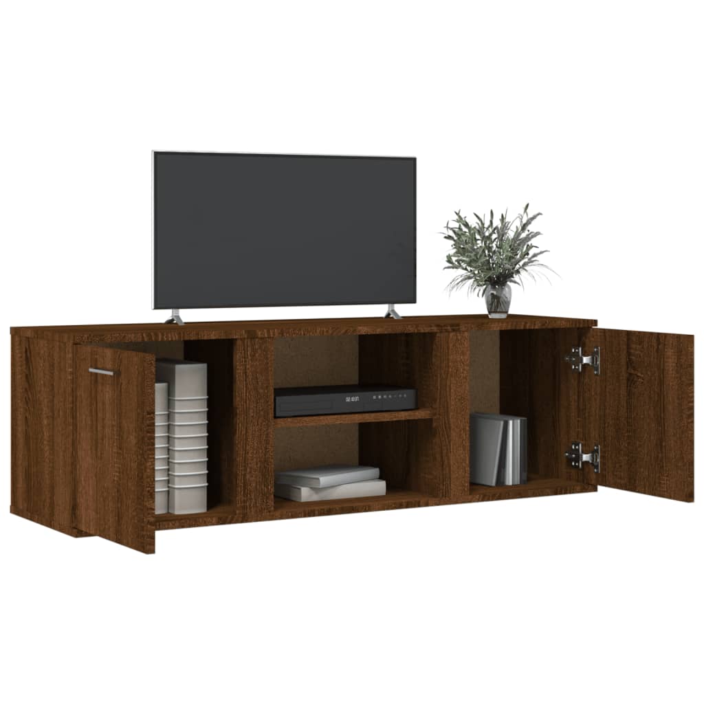 vidaXL Tv-meubel 120x34x37 cm bewerkt hout bruineikenkleurig