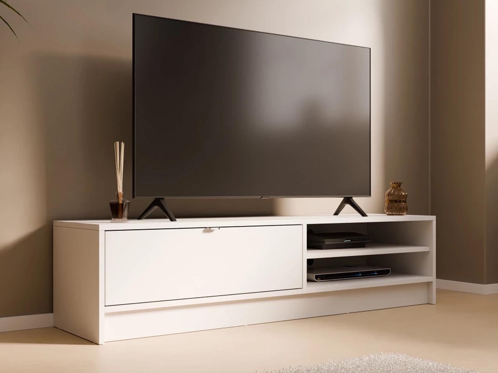 Mobistoxx Tv-meubel MAURA 1 klapdeur wit