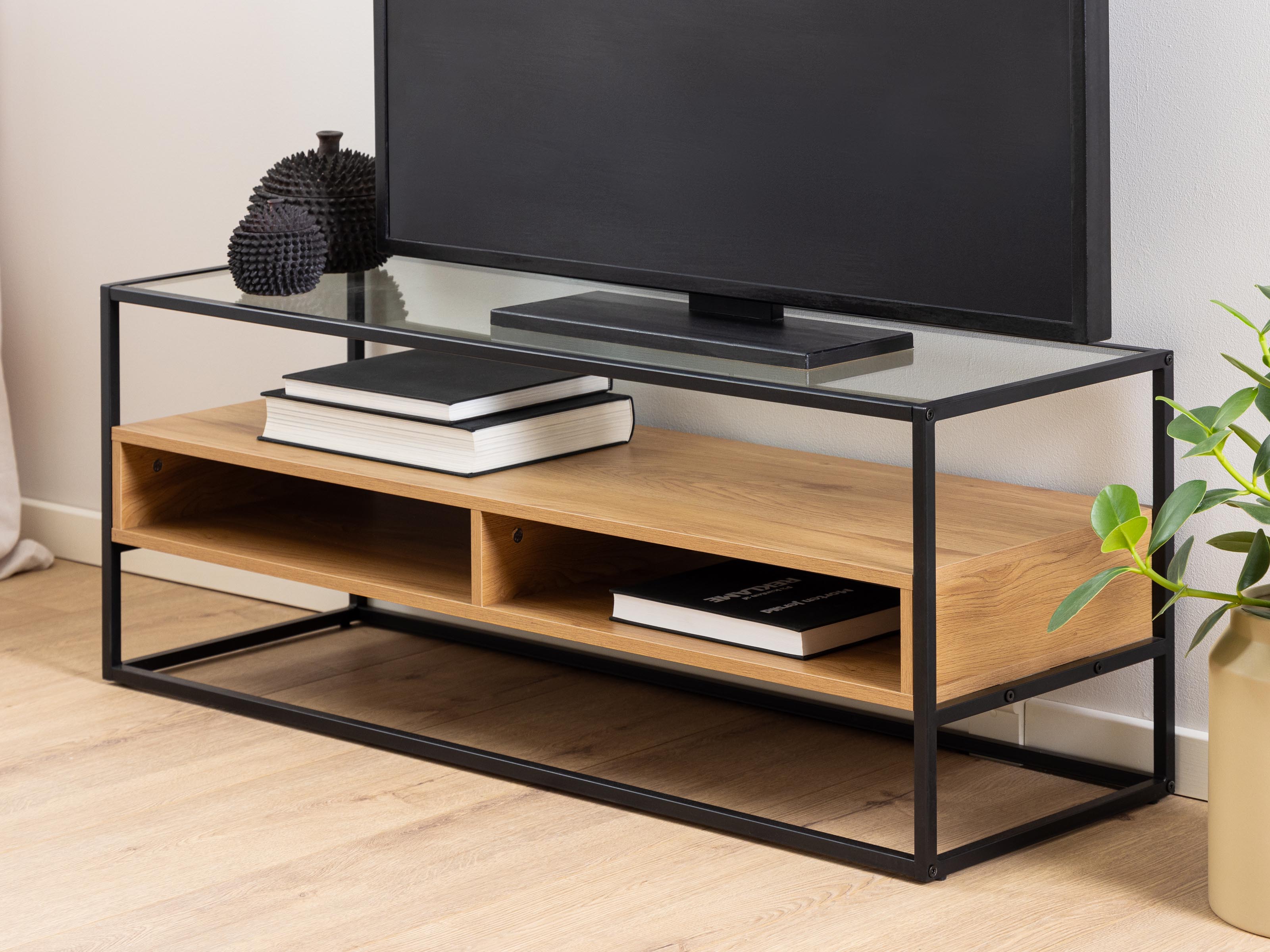 Mobistoxx Tv-meubel DOLFY 120 cm wilde eik/zwart