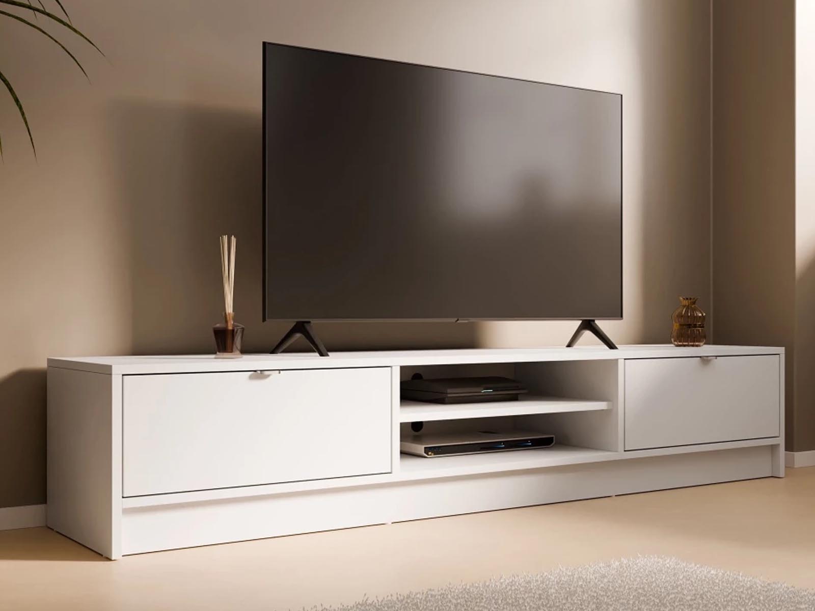 Mobistoxx Tv-meubel MAURA 2 klapdeuren wit