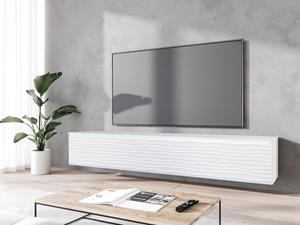 Mobistoxx Tv-meubel DONATIEN 2 klapdeuren 180 cm wit met led