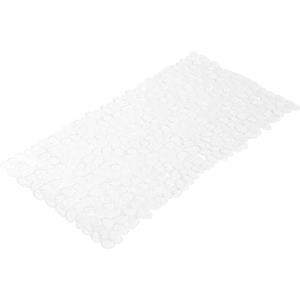 Merkloos Badmat - Anti Slip - Kiezel Patroon - Transparant - 35 X 70 Cm