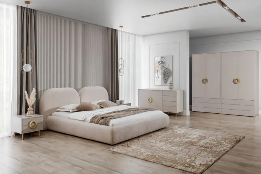 WOONENZO Complete slaapkamer Nubo (180 cm)