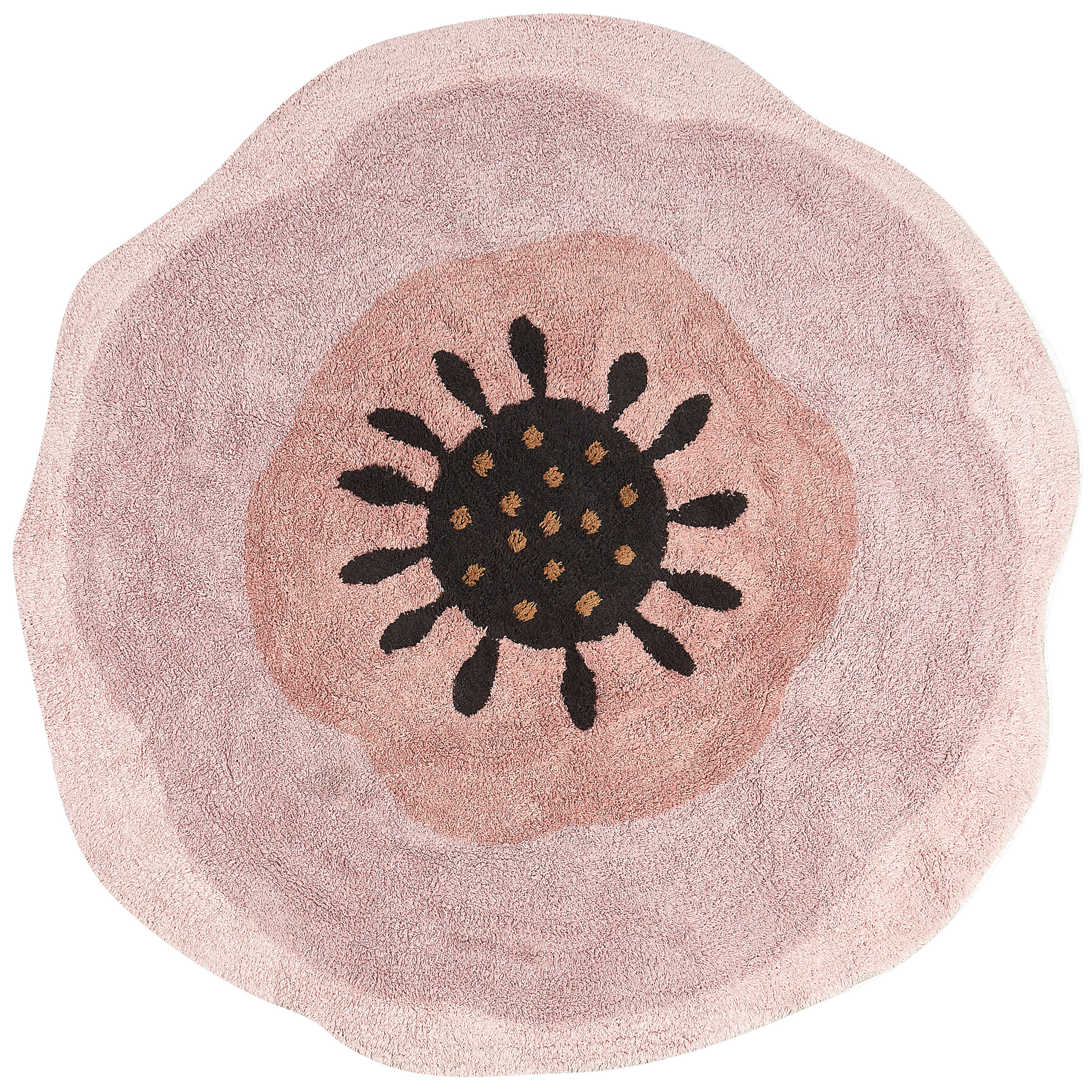 BELIANI Vloerkleed katoen roze ⌀ 140 cm KHARAT