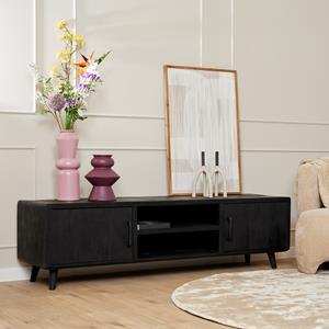 Het Steigerhouthuis Tv meubel Omaha Black | 180 cm