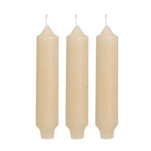 Hortus Palermo kaarsen set 3 stuks dia. 3.5 x H 17 cm creme - 