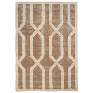 BELIANI Vloerkleed viscose beige/bruin 160 x 230 cm MAHRI