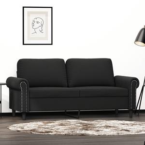 bonnevie 2-Sitzer-Sofa Schwarz 140 cm Samt vidaXL88480