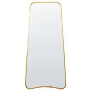 beliani Wandspiegel Gold Eisen Glas 58 x 122 cm Unregelmäßige Form Hängende Dekoration Modern Minimalistisch Wohnzimmer Schlafzimmer Flur - Gold