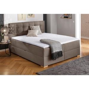 Home affaire Boxspring Olivet in 4 kleuren, 4 breedten, 2 matrassoorten, ook in extra lang 220 cm