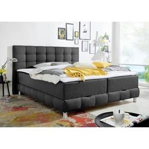 INOSIGN Boxspring Vaasa inclusief bedlade & topper, xxl-uitvoering, extra lengte 220 cm