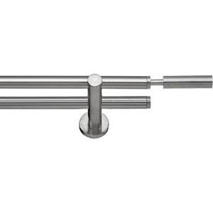indeko Gardinenstange "Inka", 2 läufig-läufig, Fixmaß
