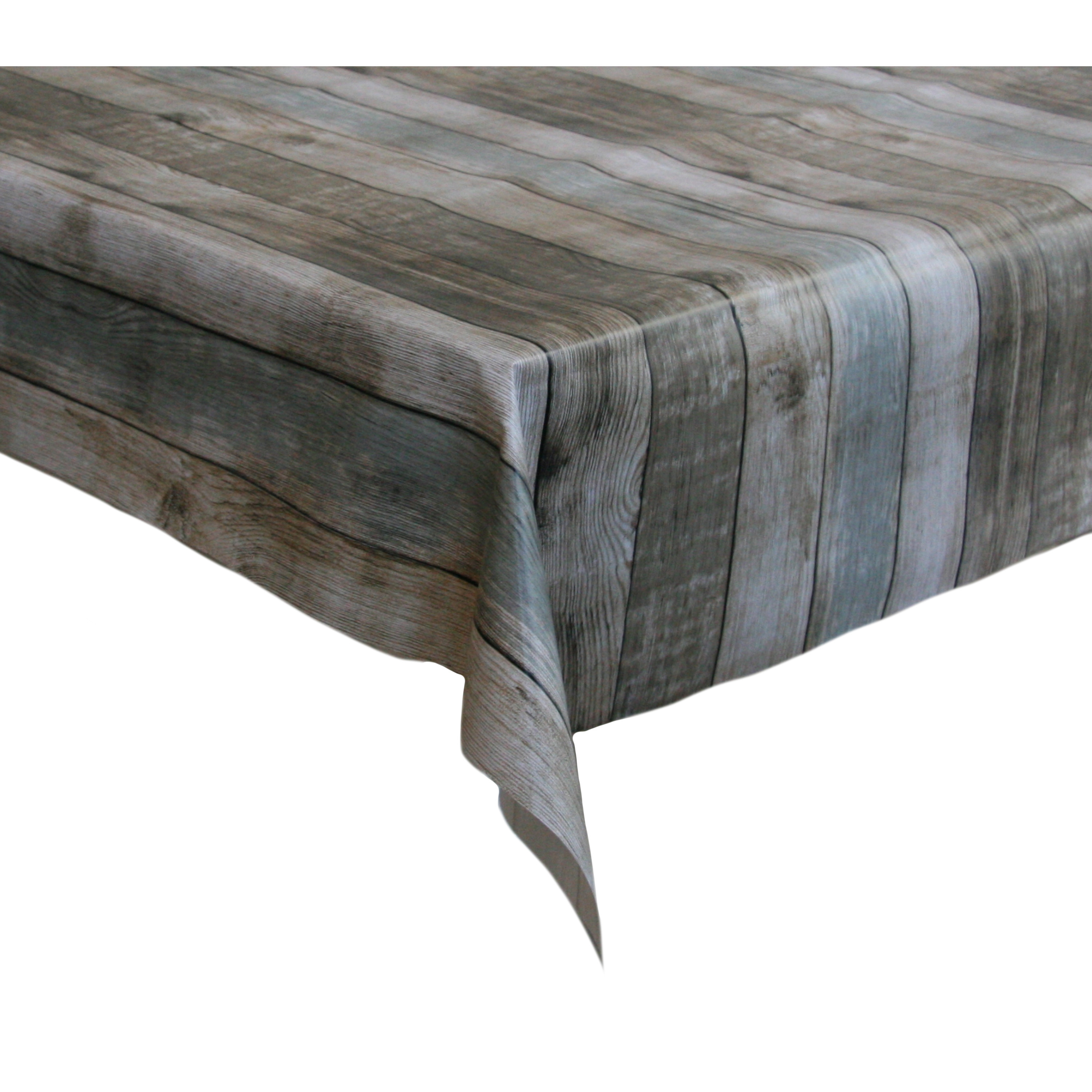 Bellatio Design Tafelzeil/tafelkleed lange houten planken print x 220 cm -