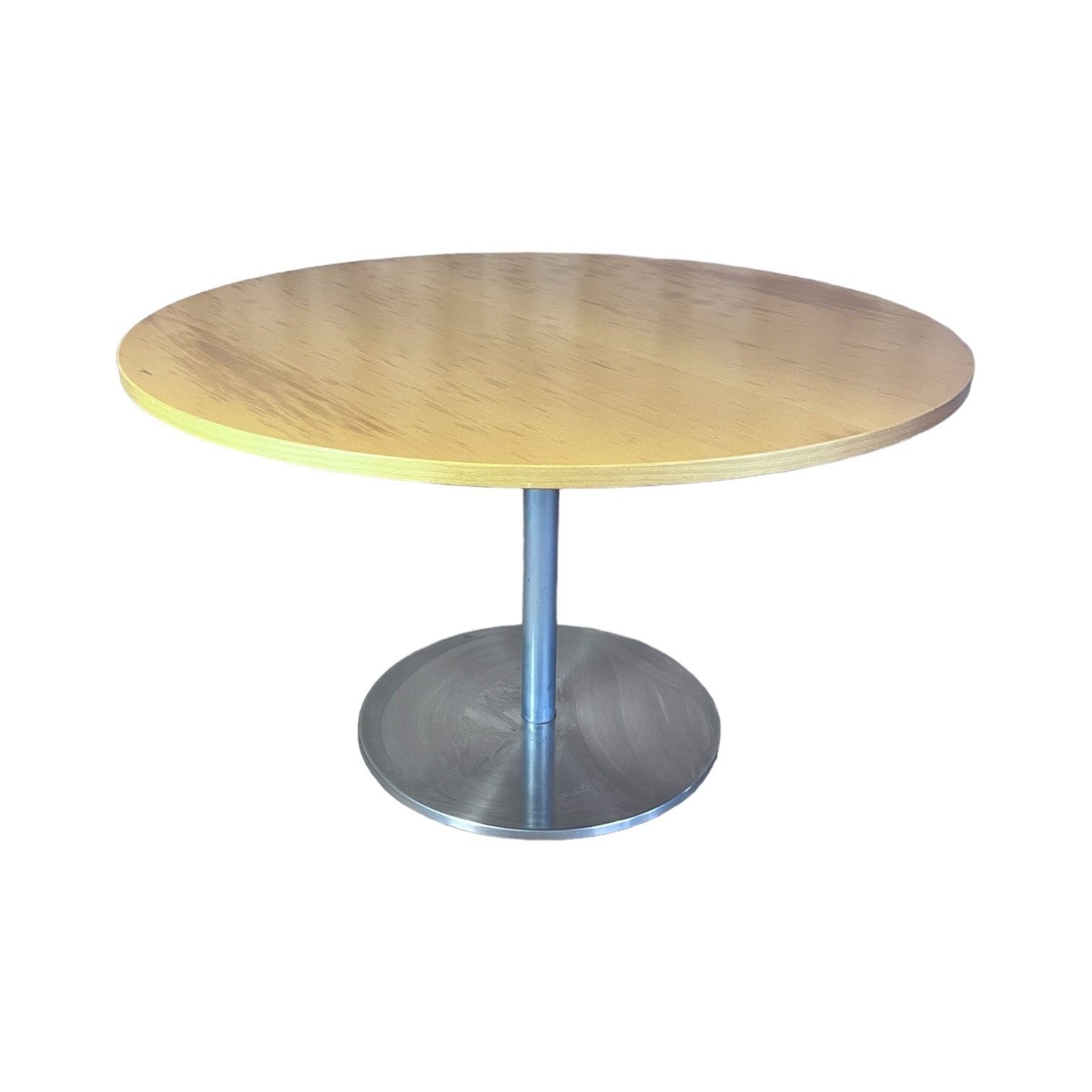 Whoppah Round table Chrome/Wood - Tweedehands