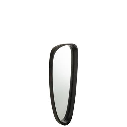 J-Line spiegel Giles Lang - glas - zwart