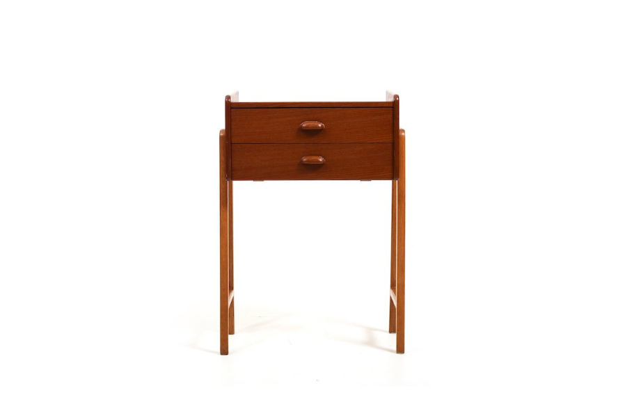 Whoppah VIntage Side Table with Drawers Wood - Tweedehands
