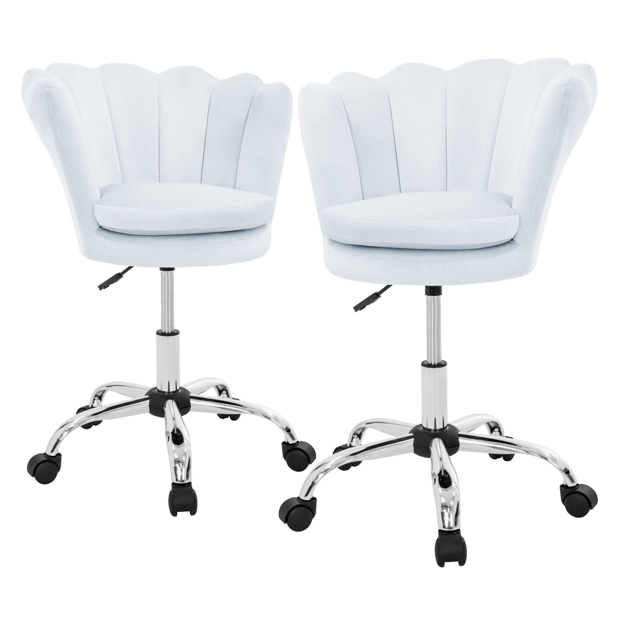 ML-Design Set van 2 bureaustoelen Tulini velvet | 