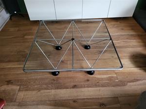 Whoppah Vintage coffee table Glass/Chrome - Tweedehands