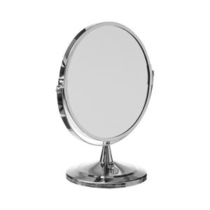 Runder spiegel mit metallfuß d17cm - Silber - 5five