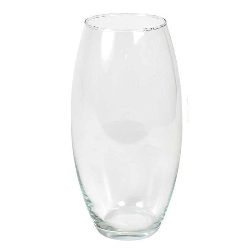 Gerimport Bloemenvaas/vazen van transparant glas x 17 cm -