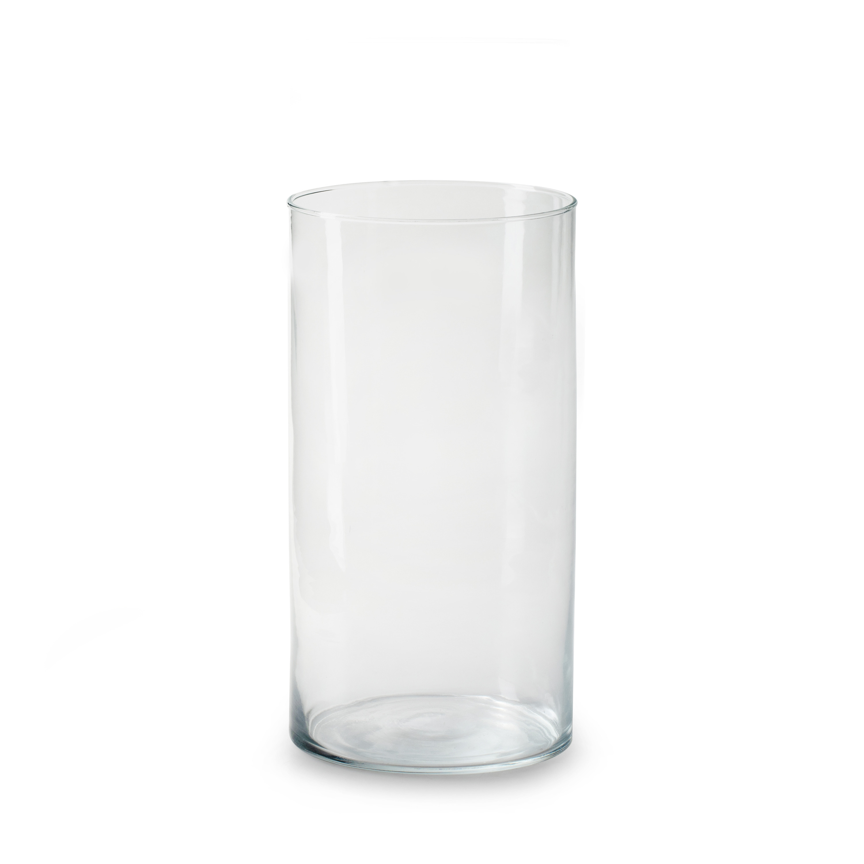 Jodeco Bloemenvaas Chelsea - helder transparant - glas - D12,5 x H25 cm - cilinder vaas -