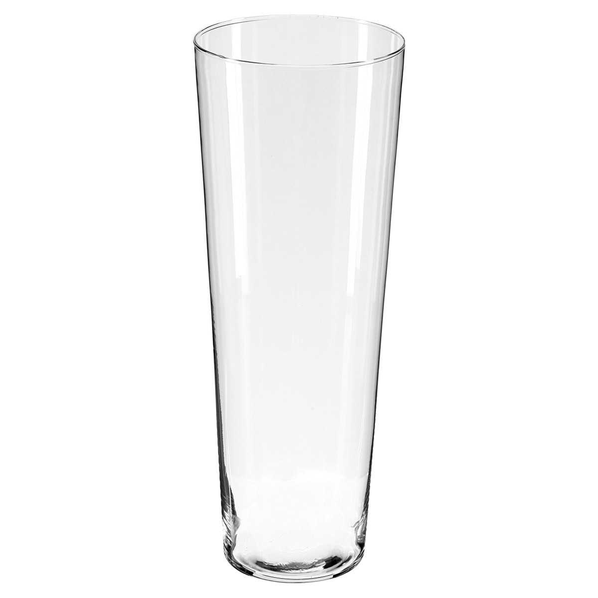 atmosphera Vase aus transparentem Glas, 40 cm