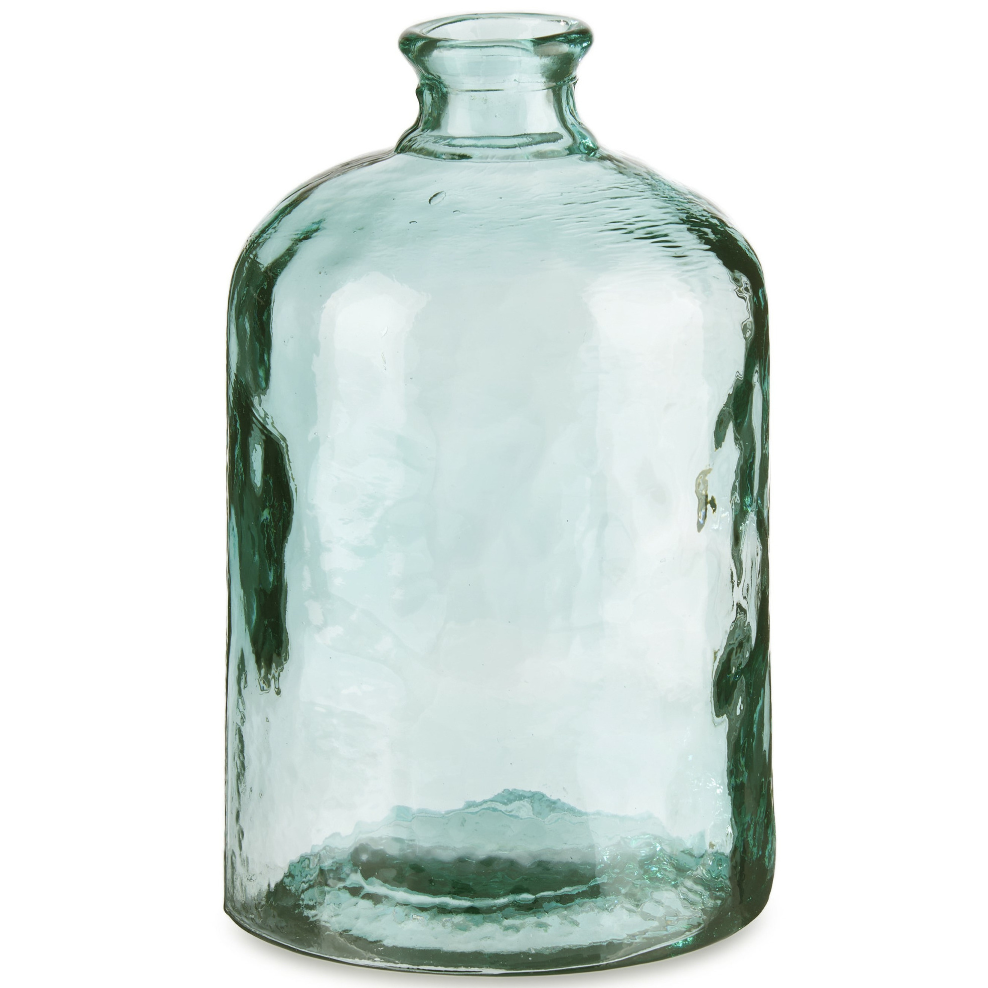 Giftdecor Bloemenvaas Primavera - transparant - gerecycled glas - D18 x H31 cm -