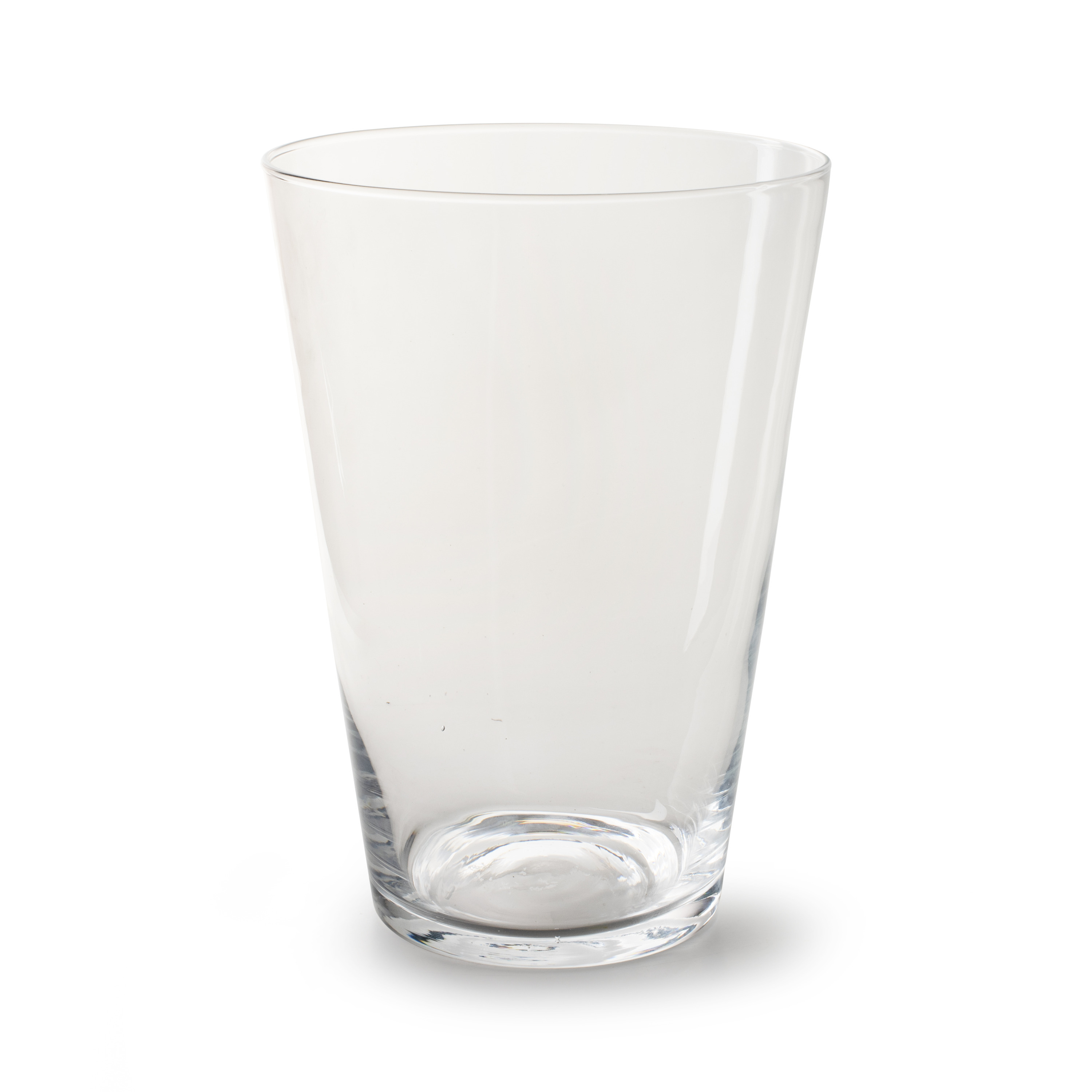 Jodeco Bloemenvaas Nina - helder transparant - glas - D20 x H28 cm - klassieke vorm vaas -