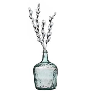 Natural Living Bloemenvaas Jeanne - transparant - gerecycled glas - D25 x H40 cm - Fles vazen - 10L -