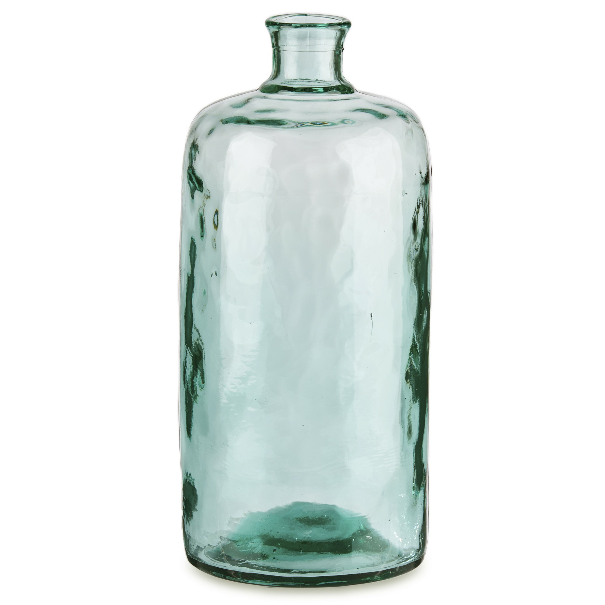 Giftdecor Bloemenvaas Primavera - transparant - gerecycled glas - D19 x H42 cm -