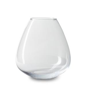 Jodeco Bloemenvaas Gabriel - helder transparant - glas - D22 x H23 cm - bol vorm vaas -