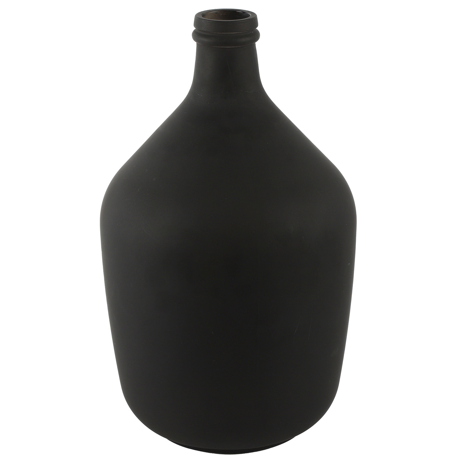 Countryfield vaas - mat zwart - glas - fles - D23 x H38 cm -