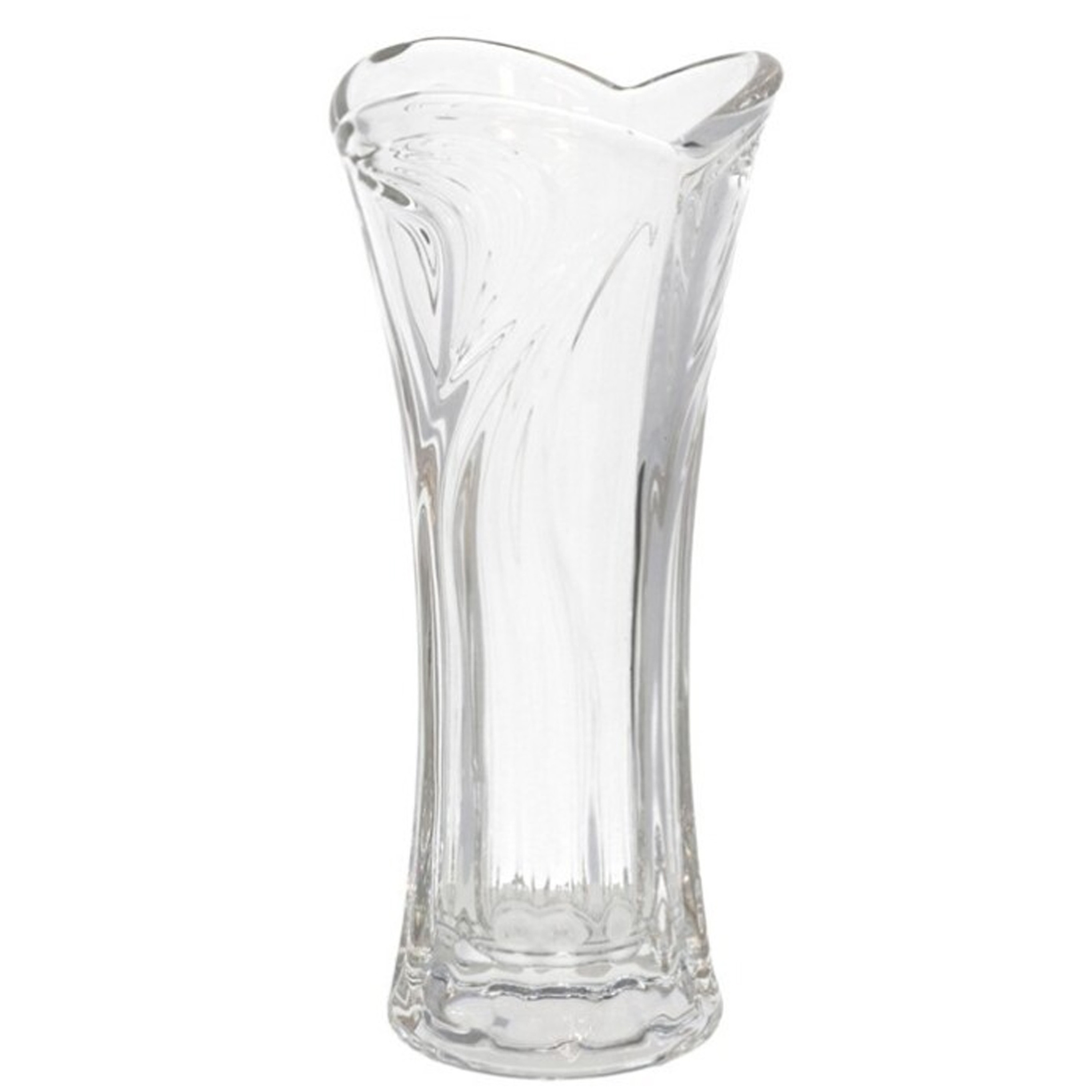 Gerimport Bloemenvaasje - voor kleine stelen/boeketten - helder glas - D8 x H17 cm -